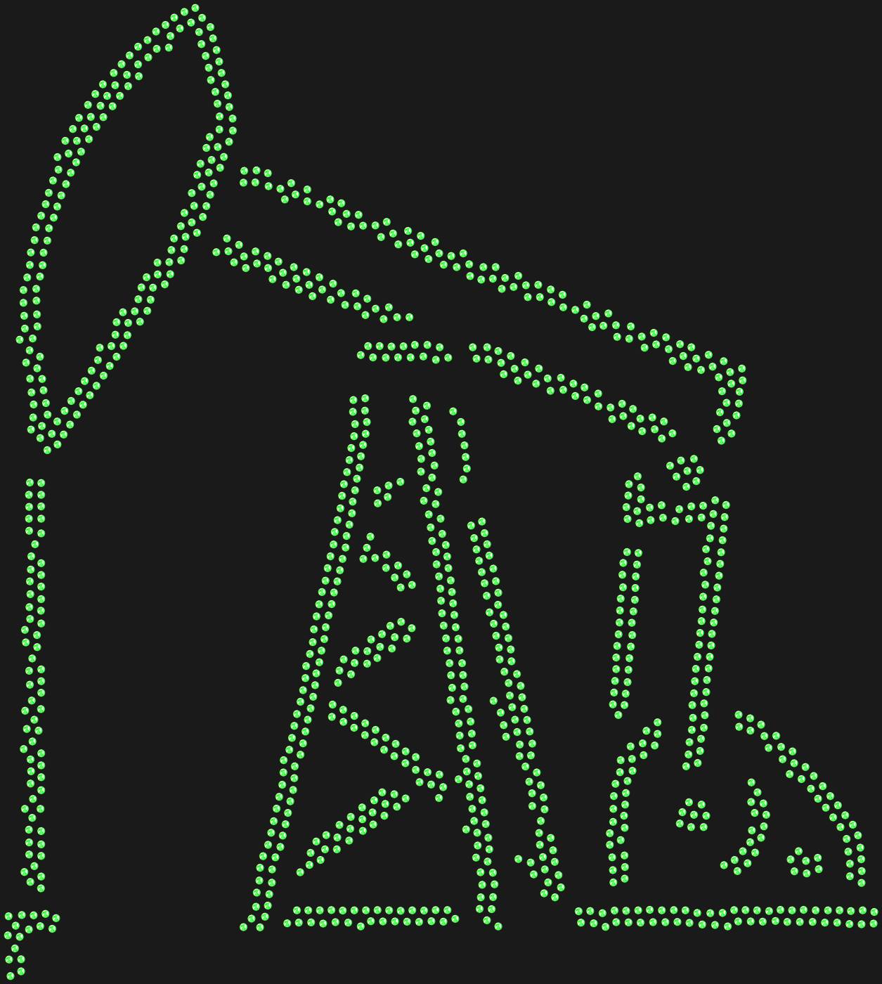 Трафарет Oil rig — OIL1