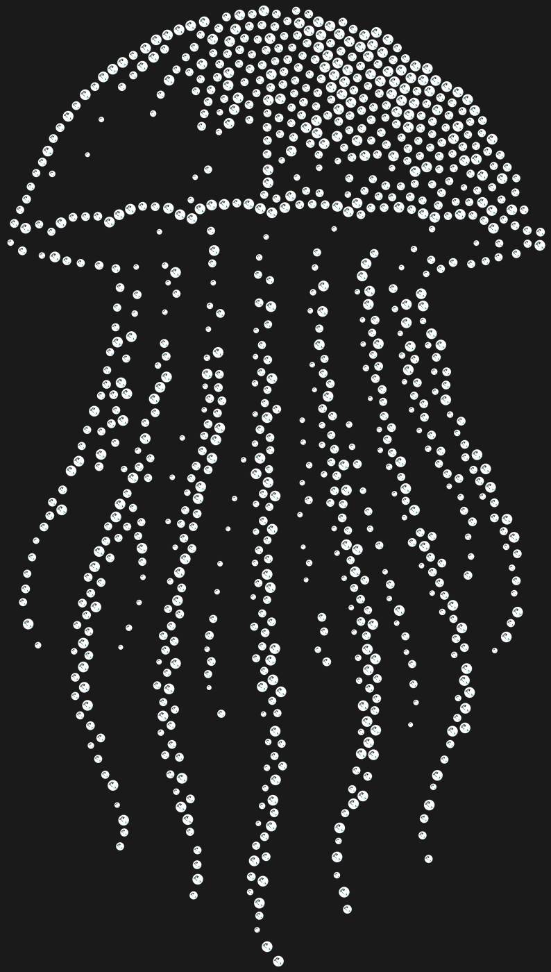 Трафарет Медуза — JELLYFISHPEARL1
