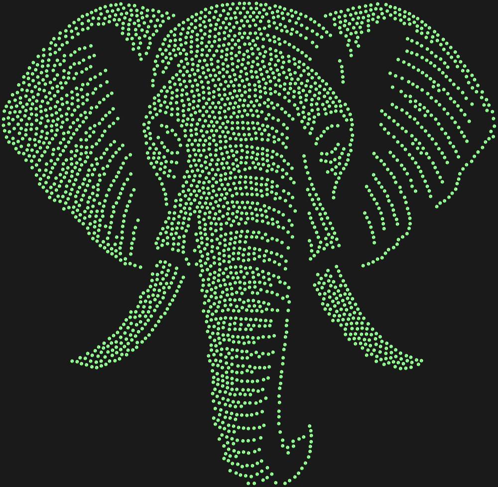 Трафарет Слон — RHT_ELEPHANT1_SS16_LT_PERIDOT