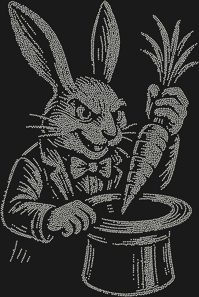 Трафарет Кролик-фокусник — RHT_RABBIT1_SS16_CRYSTAL_AB