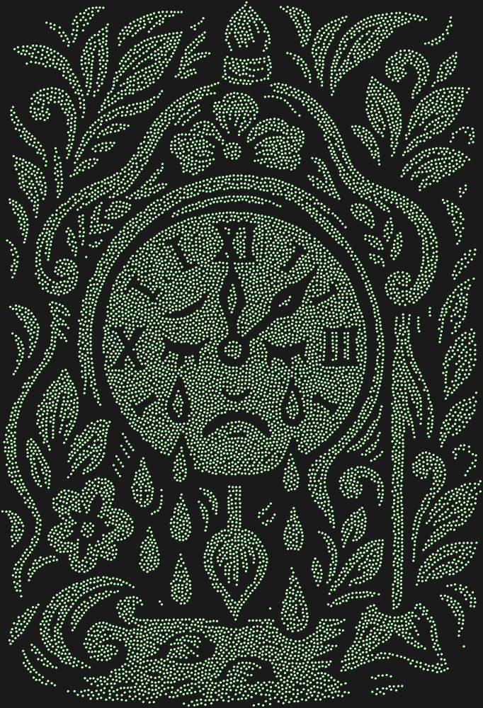 Трафарет The clock that could cry — RHT_CRYINGCLOCK1_SS5_LT_PERIDOT