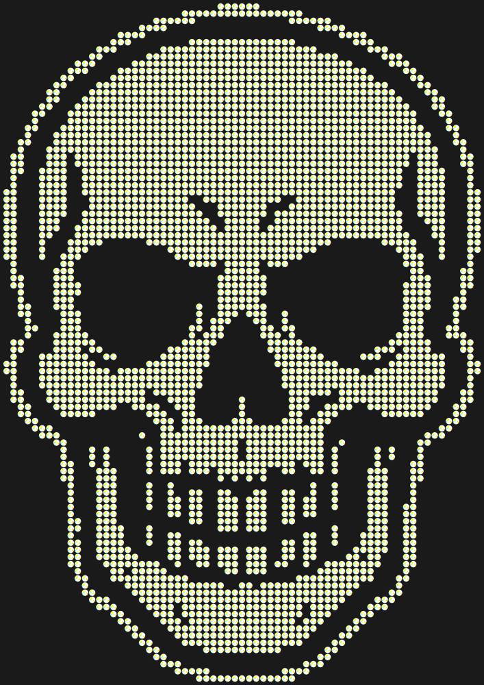 Трафарет Skull — RHT_SKULL1_SS20_CRYSTAL_AB