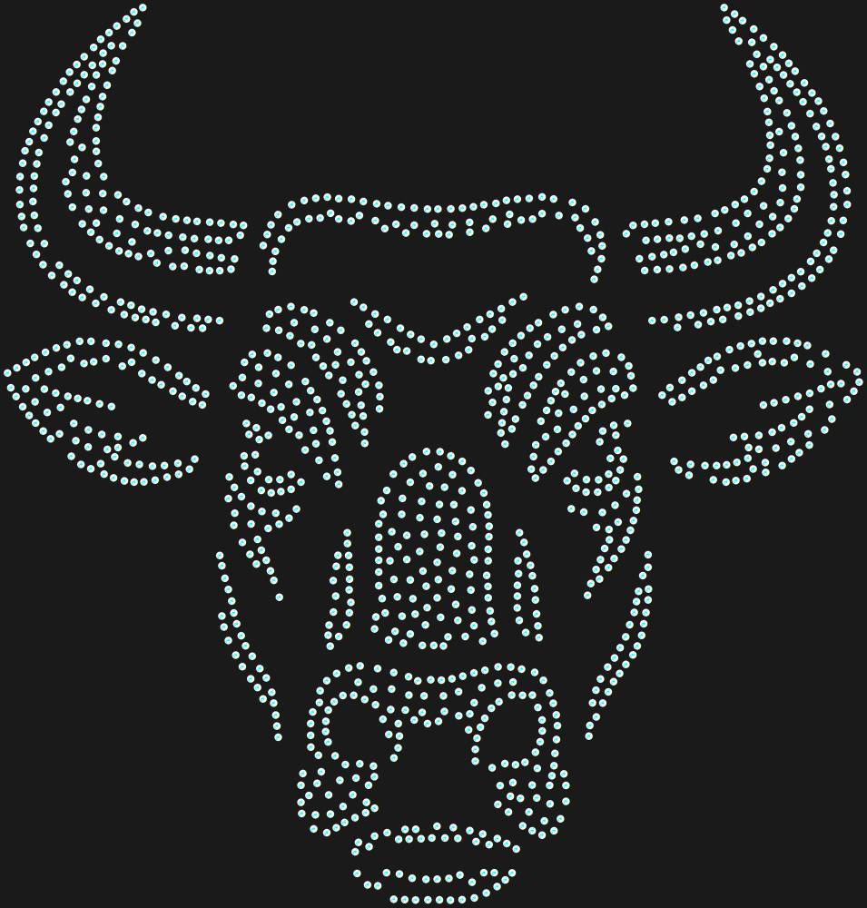Трафарет Bull — RHT_BULL1_SS12_CRYSTAL_AB_DMC