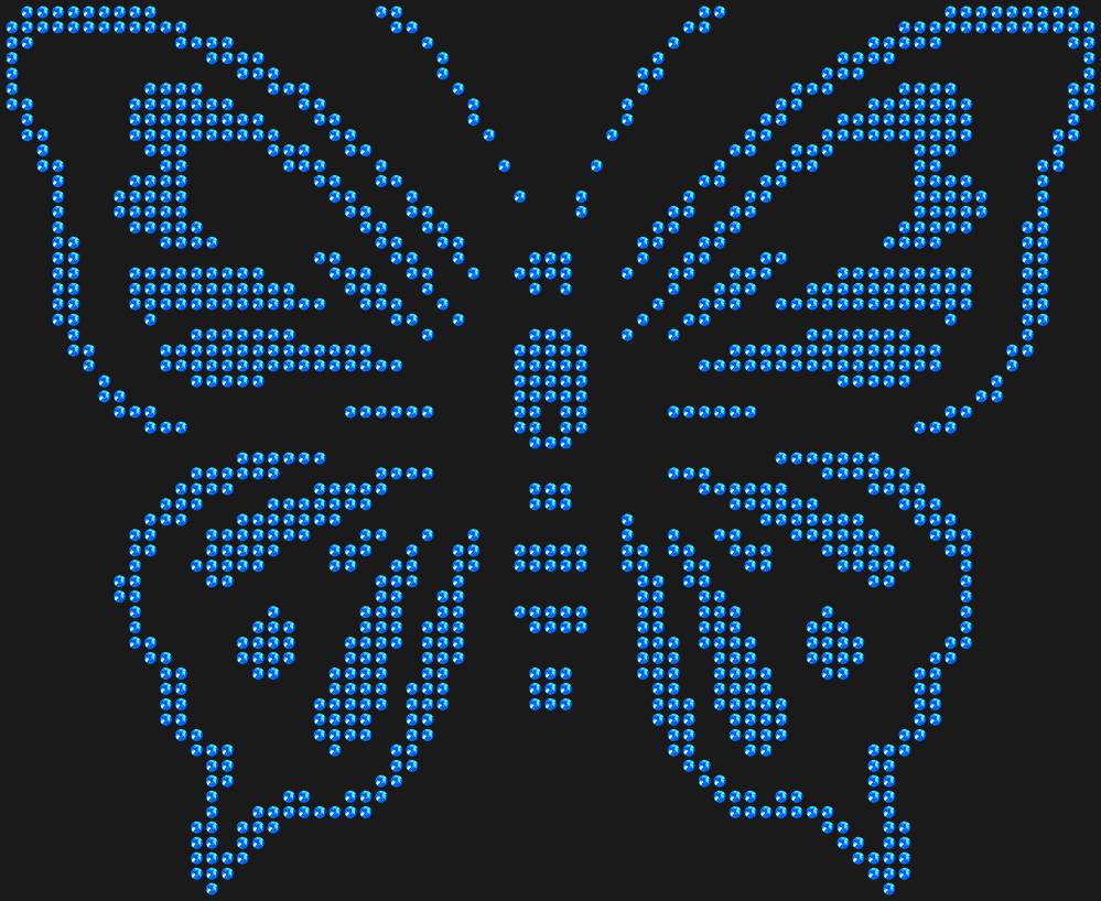 Трафарет Butterfly — RHT_BUTTERFLY2_SS10_SAPPHIRE