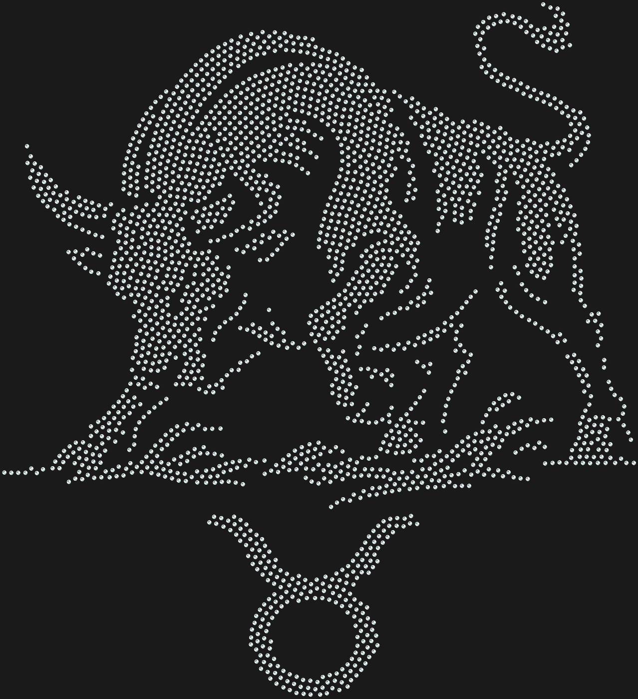 Трафарет Знак зодиака Телец — TAURUS1