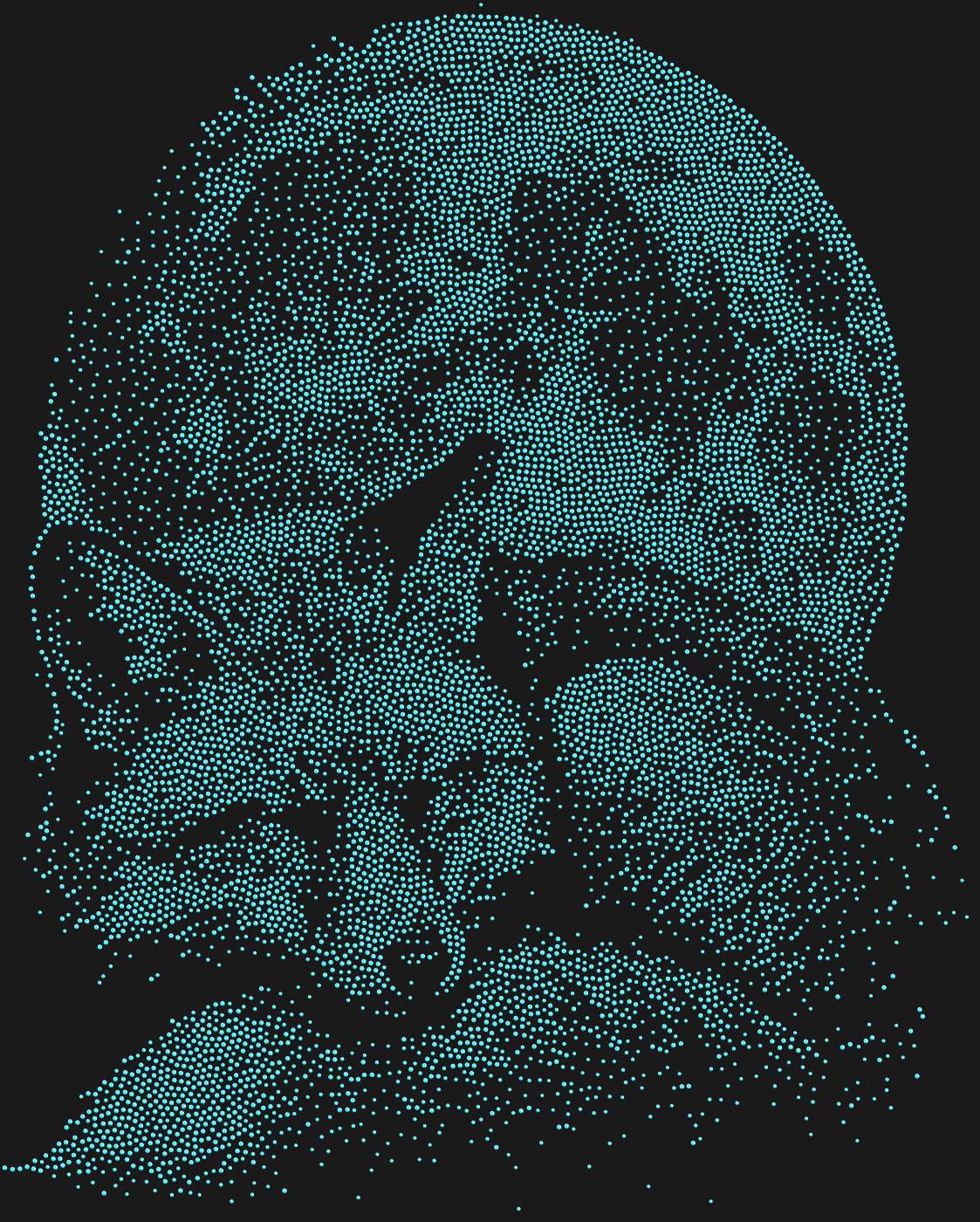 Трафарет Лиса на фоне луны — FOXMOON1