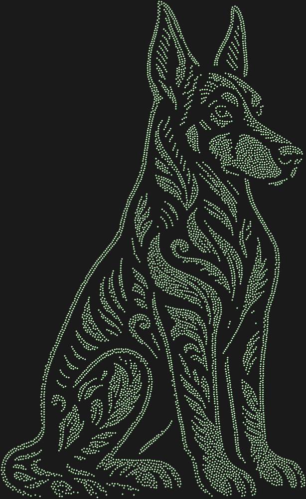 Трафарет Доберман-пинчер — RHT_DOBERMAN2_SS16_LT_PERIDOT