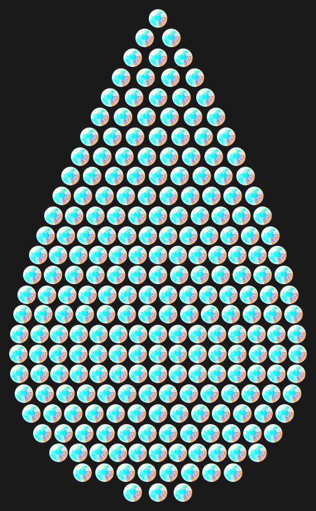 Трафарет A big drop — RHT_DROP3_SS12_CRYSTAL_AB_DMC