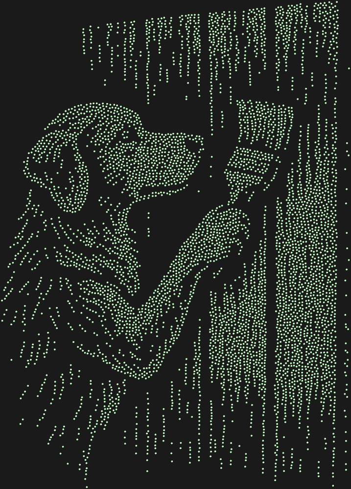 Трафарет Собака красит забор — RHT_DOG7_SS3_LT_PERIDOT