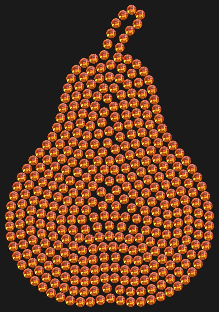 Трафарет Curved pear (plain) — RHT_PEAR1_SS16_RED_VOLCANO
