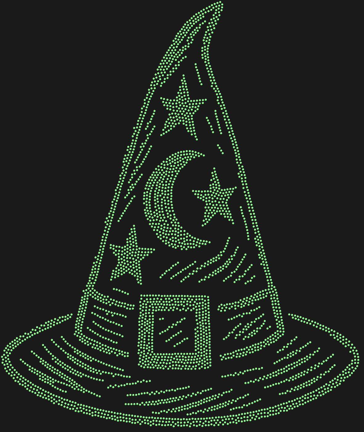 Трафарет Колпак ведьмы — WITCHHAT1