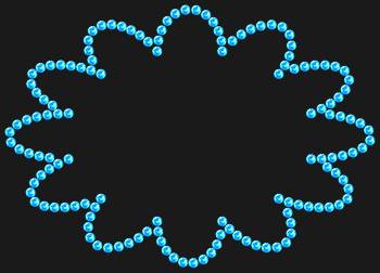 Rhinestone stencil "Comic Cloud", 138 rhinestones - an element for point inlay, adding a lively, bright, and mischievous touch to things.