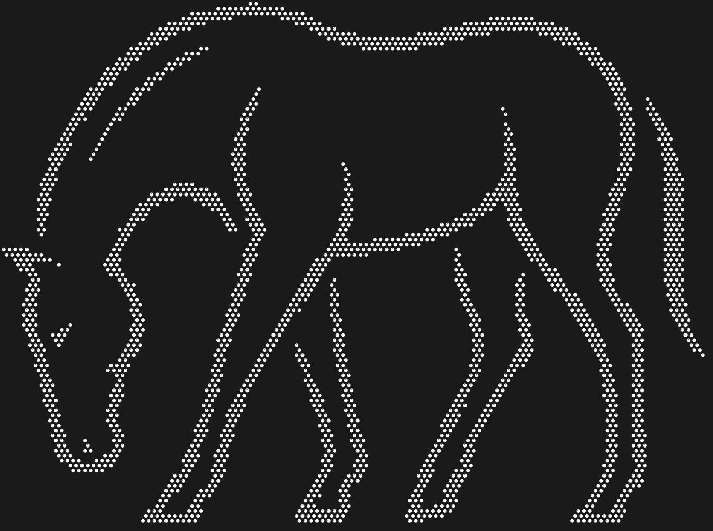 Трафарет Лошадь — HORSE13