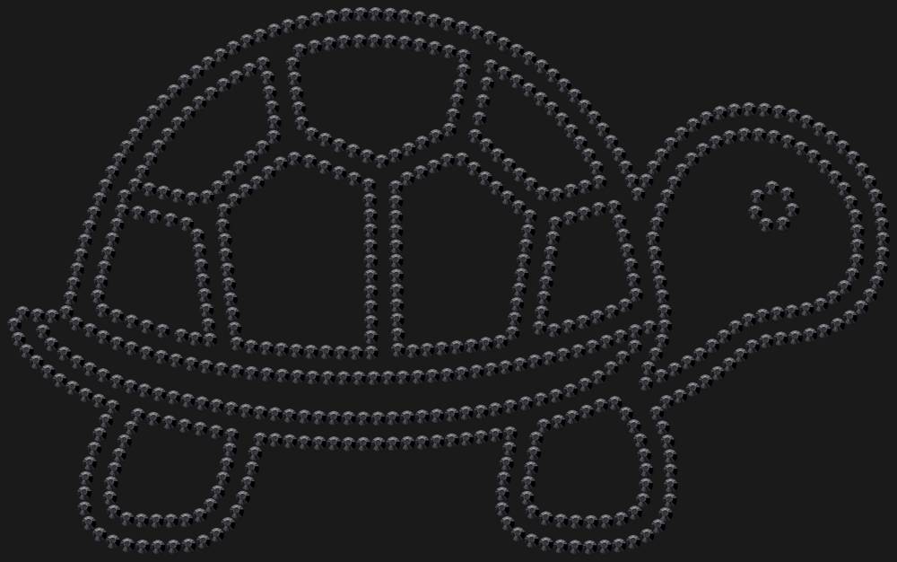 Трафарет Turtle — RHT_TURTTLE1_SS16_JET_BLACK
