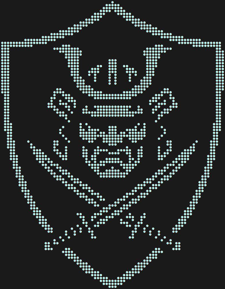 Трафарет Samurai shield — RHT_SAMURAI1_SS10_CRYSTAL_AB_DMC