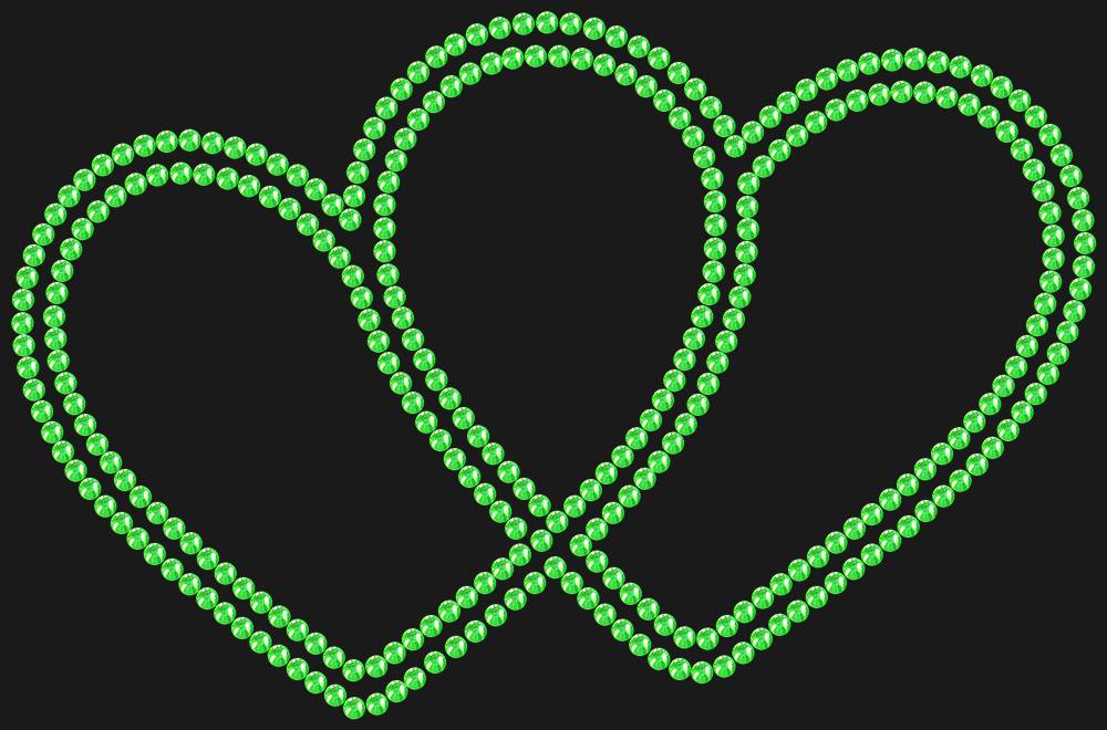 Трафарет Hearts — RHT_HEARTS1_SS10_LT_PERIDOT