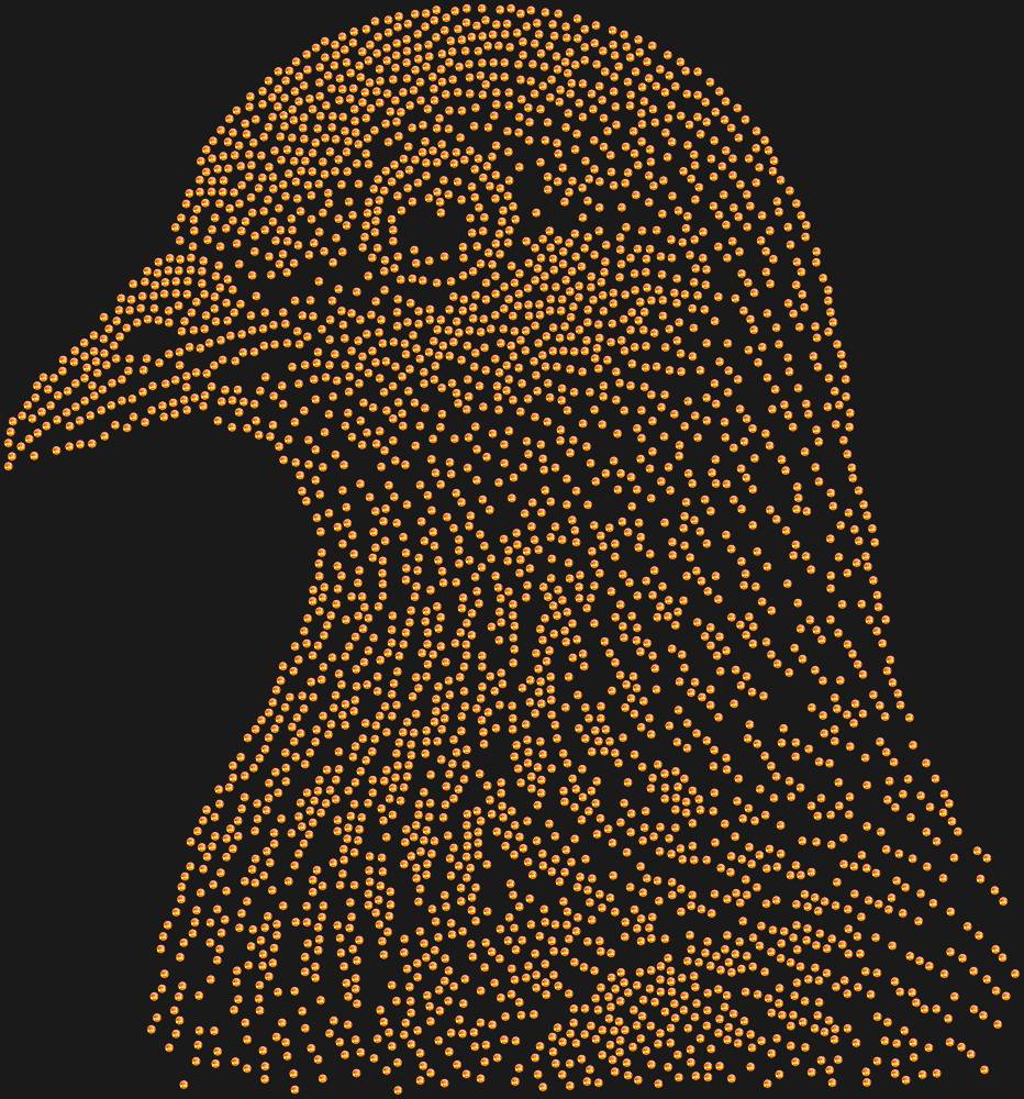 Трафарет Голубь — RHT_PIGEON1_SS16_RED_VOLCANO