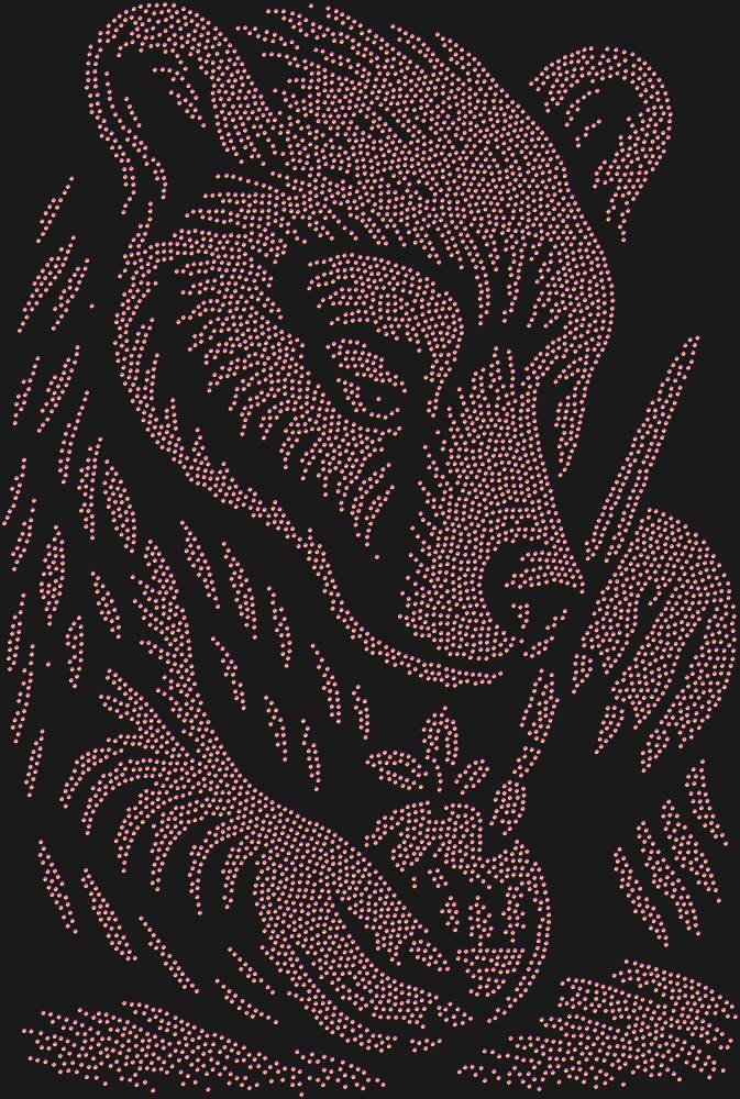 Трафарет Медведь рисует на клюкве — RHT_BEARPAINTING1_SS6_RAINBOW