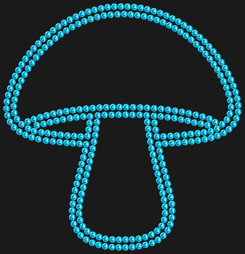 Трафарет Mushroom — RHT_MUSHROOM1_SS16_AQUAMARINE
