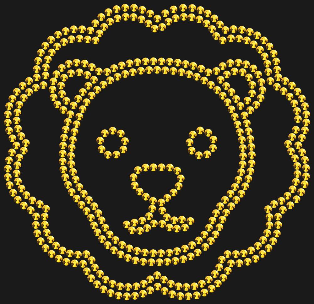 Трафарет Leo — RHT_LION2_SS10_GOLD