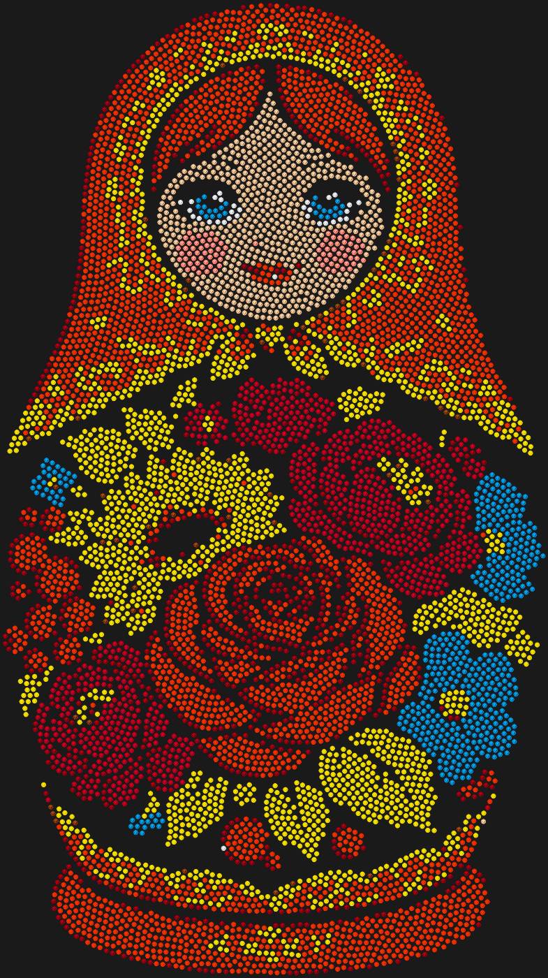 Трафарет Матрёшка — MATRYOSHKA2