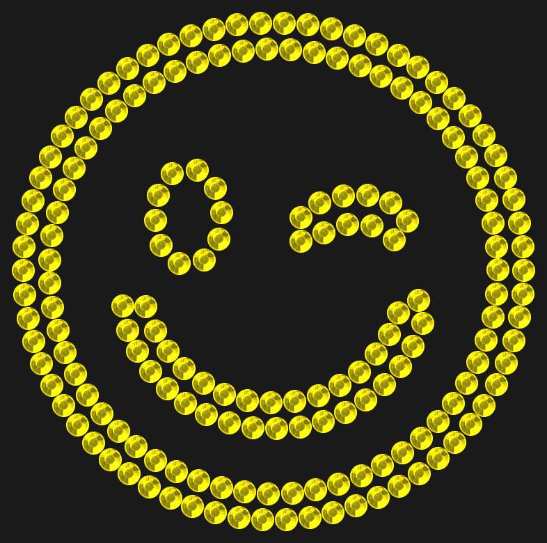 Трафарет Winking emoji — RHT_SMILE2_SS10_CITRINE