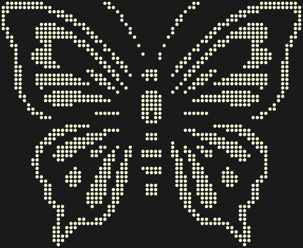 Трафарет Butterfly — RHT_BUTTERFLY2_SS16_CRYSTAL_AB