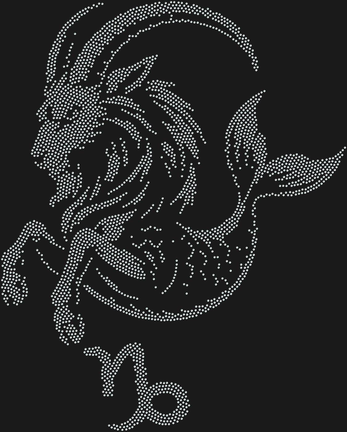 Трафарет Знак зодиака Козерог — CAPRICORN1