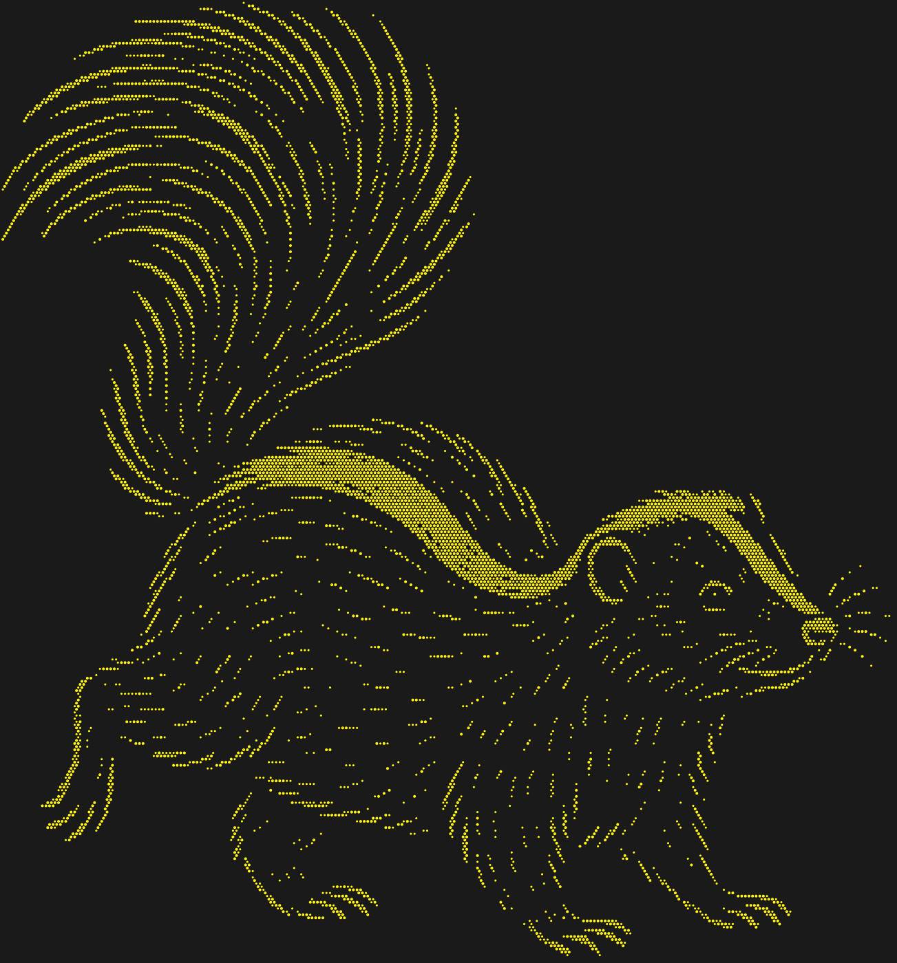 Трафарет Скунс — SKUNK1