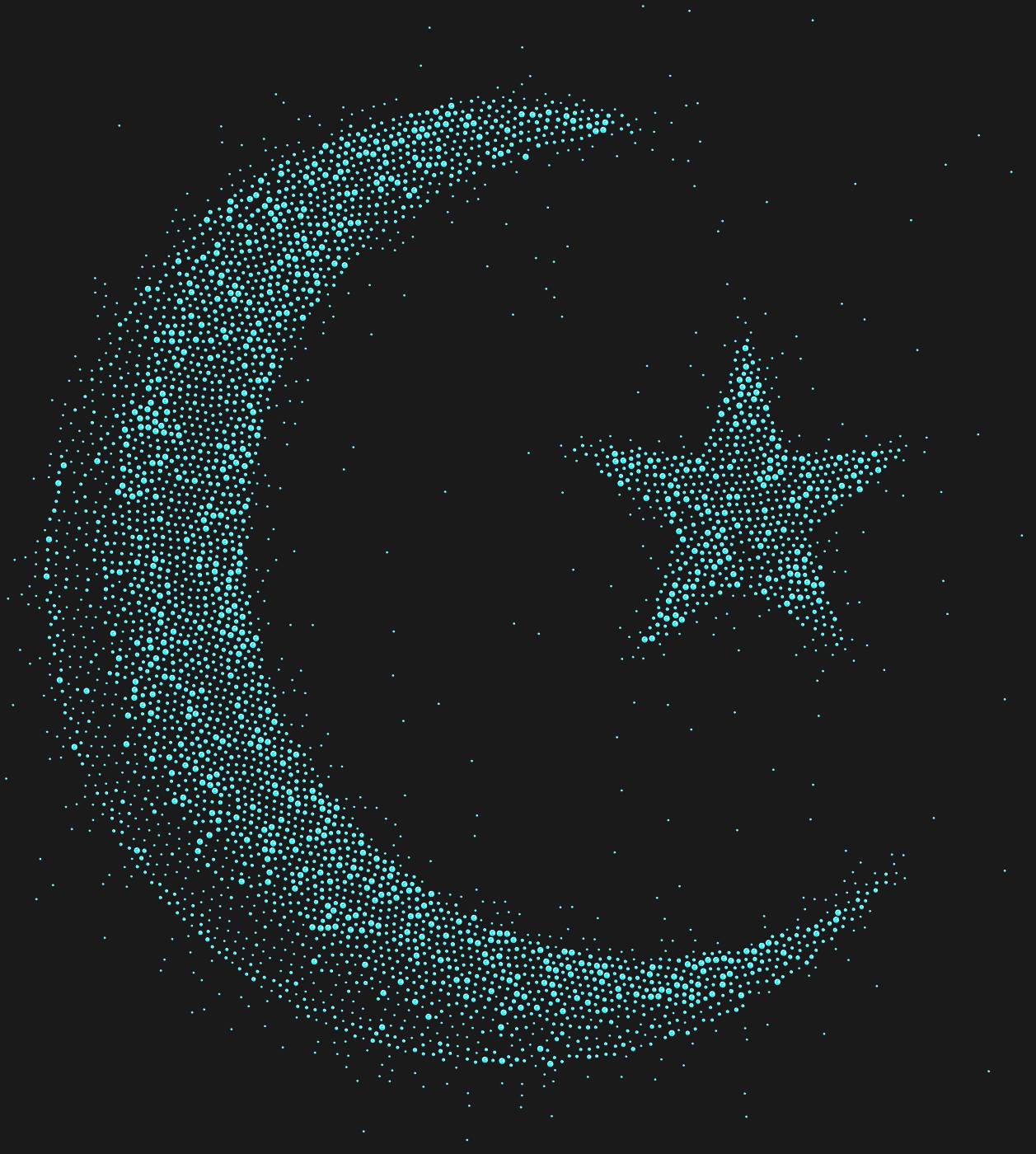 Трафарет Месяц и звезда — MOONSTAR1