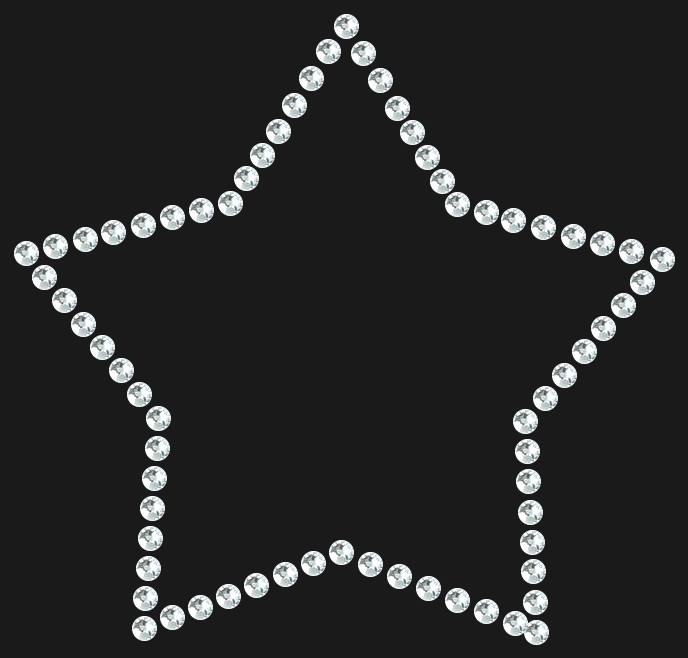 Трафарет Star contour — RHT_STAR1_SS6_CRYSTAL_CLEAR