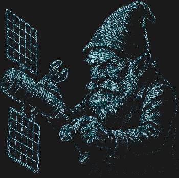 Из страз «Гном чинит спутник» (7392 сияющих кристалла!) рождается добрая сказка, где каждый блик — волшебный миг, застывший в ожидании вашего прикосновения.