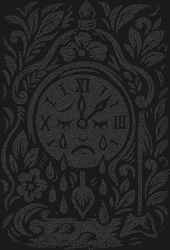 Трафарет Часы которые могли плакать — RHT_CRYINGCLOCK1_SS12_JET_BLACK
