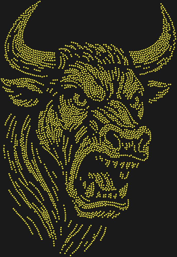 Трафарет Разъяренный бык — RHT_BULL2_SS16_OLIVE