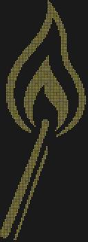 Рисунок из страз «Горящая спичка», сияющий 2064 искрами, зажжёт в вашем доме свет вдохновения, озаряя путь к мечтам и творчеству.