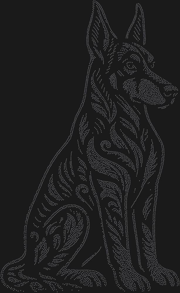 Трафарет Доберман-пинчер — RHT_DOBERMAN2_SS12_JET_BLACK
