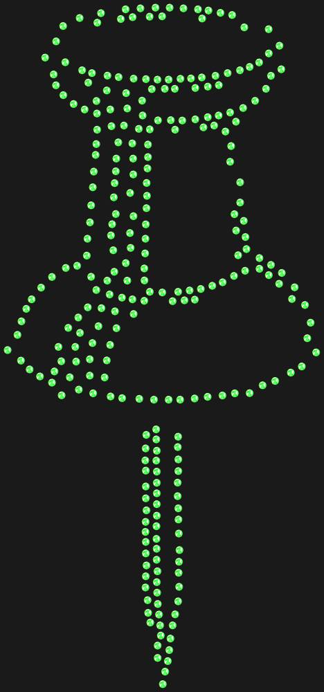 Трафарет Pushpin — RHT_PIN1_SS16_LT_PERIDOT
