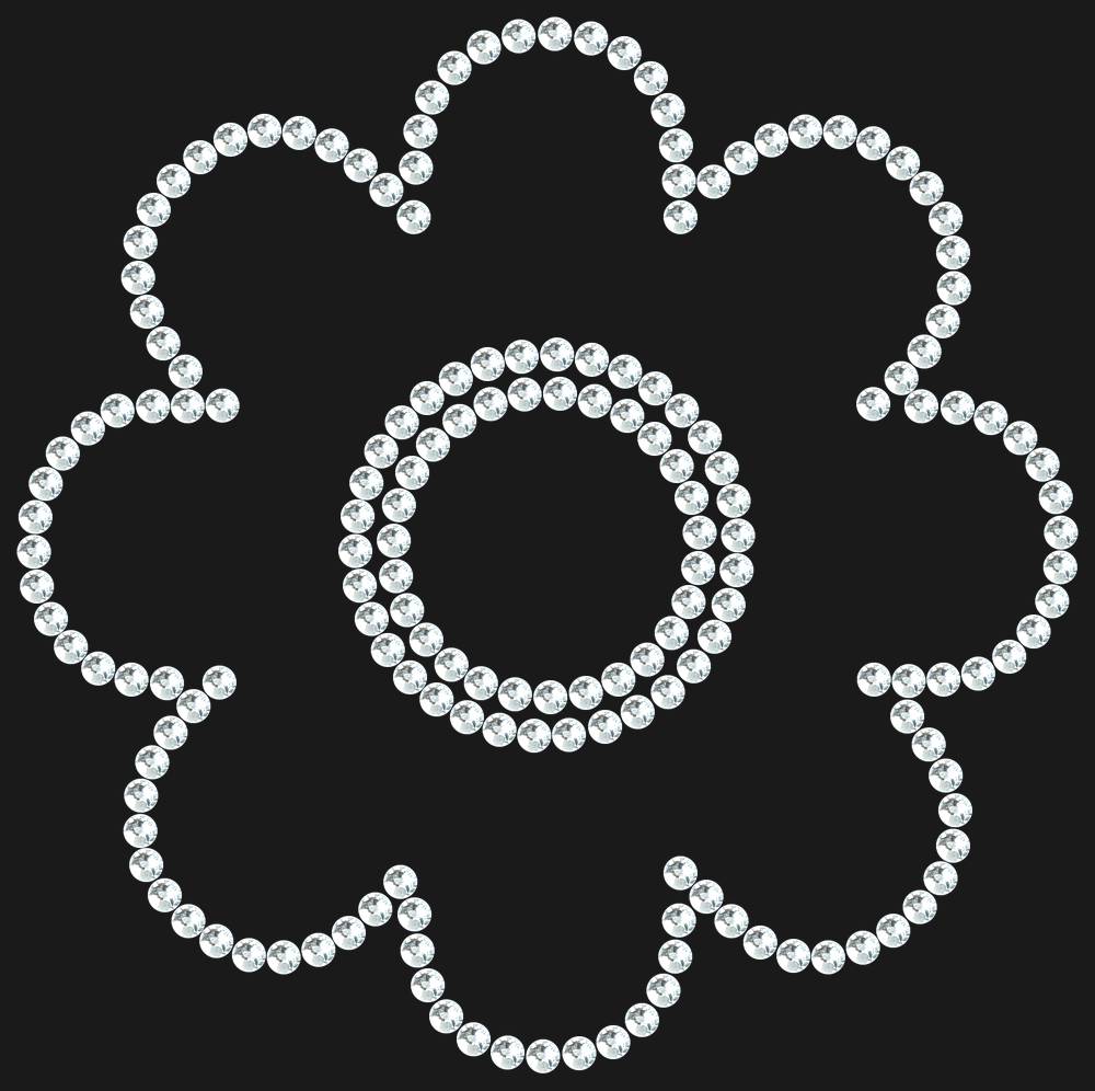 Трафарет Flower — RHT_FLOWER1_SS16_CRYSTAL_CLEAR