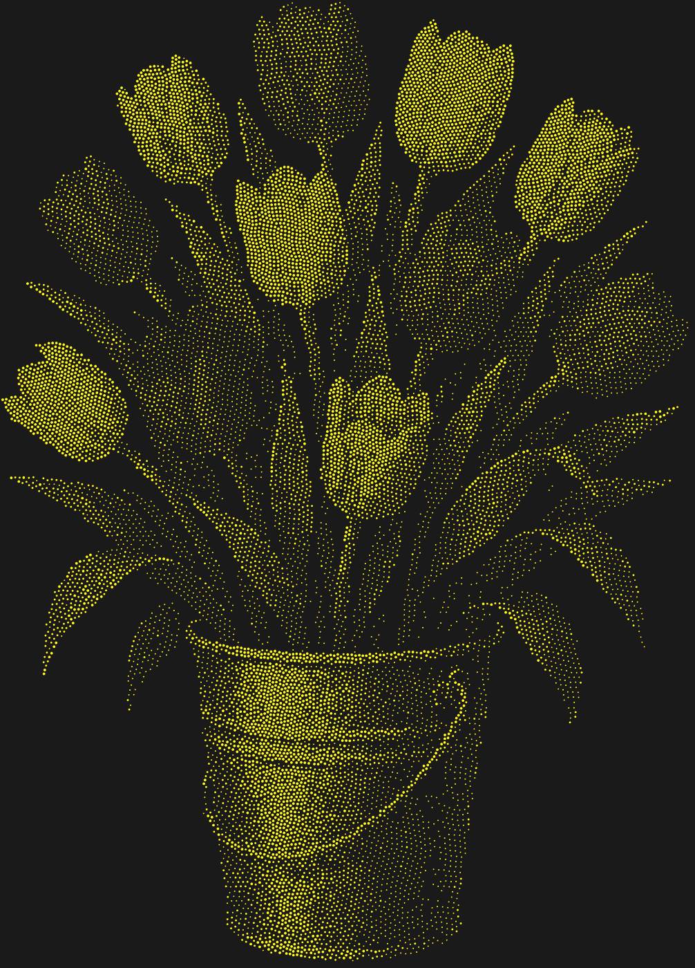 Трафарет Пионы — PEONYBOUQUET1