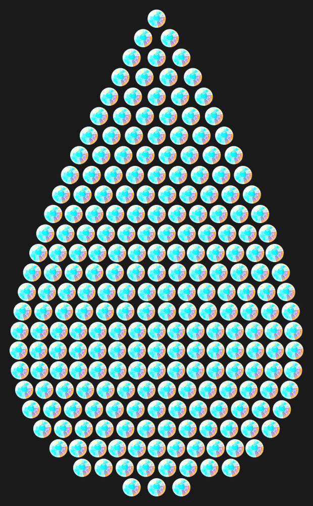 Трафарет A big drop — RHT_DROP3_SS20_CRYSTAL_AB_DMC