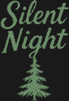 Трафарет из страз «Надпись Silent Night», сияющий 3725 хрустальными искрами, превратит любой вечер в волшебную сказку, где слова зазвучат ярче звёзд.