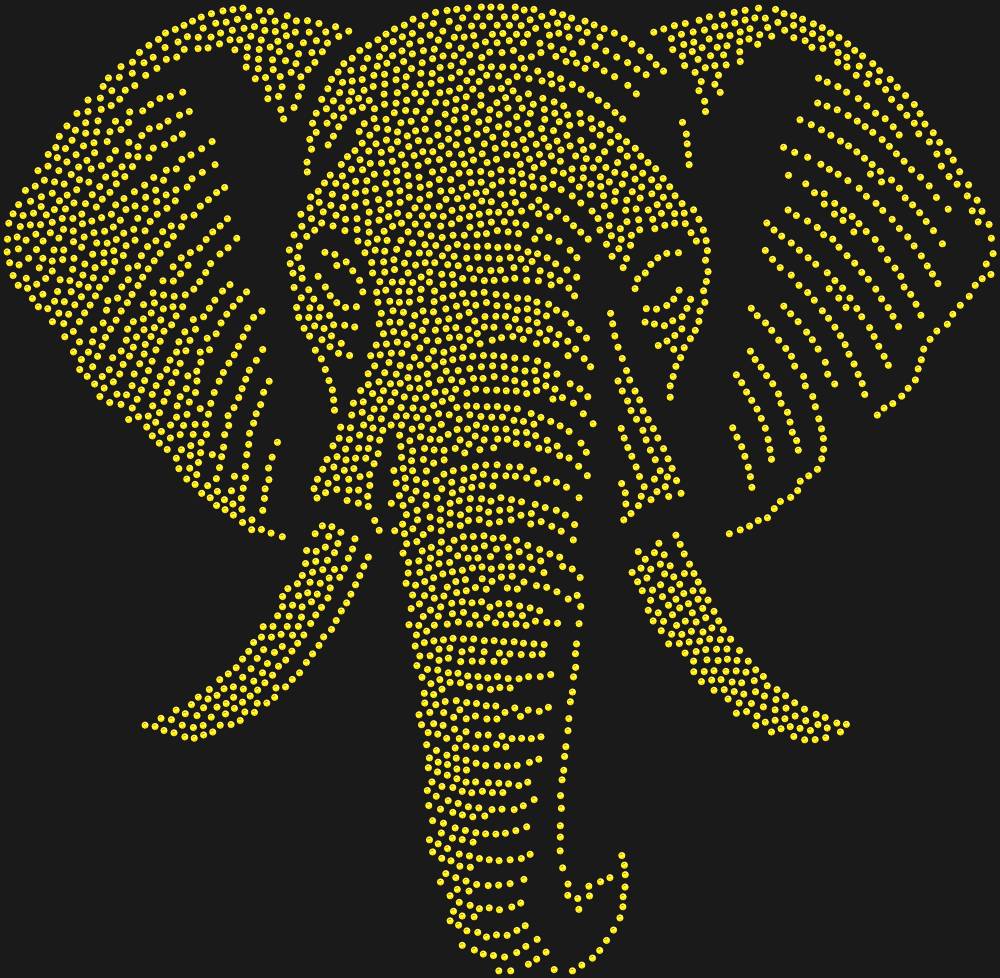 Трафарет Слон — RHT_ELEPHANT1_SS10_TOPAZ