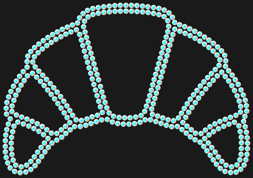 Трафарет Сroissant — RHT_CROISSANT1_SS16_CRYSTAL_AB_DMC