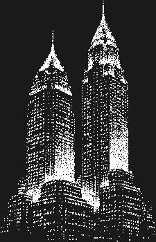 Рисунок из страз по номерам «Два небоскреба» откроет перед вами завесу ночного города, где 3979 сияющих граней подарят вашему творчеству завораживающий блеск.