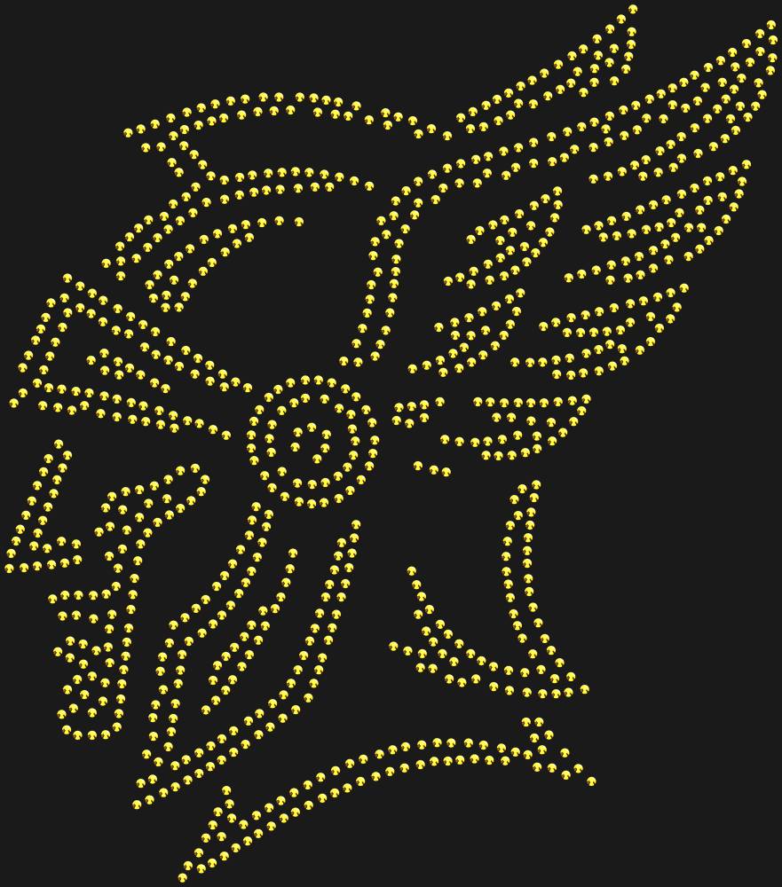 Трафарет Warrior in a winged helmet — RHT_HELMET1_SS10_GOLD