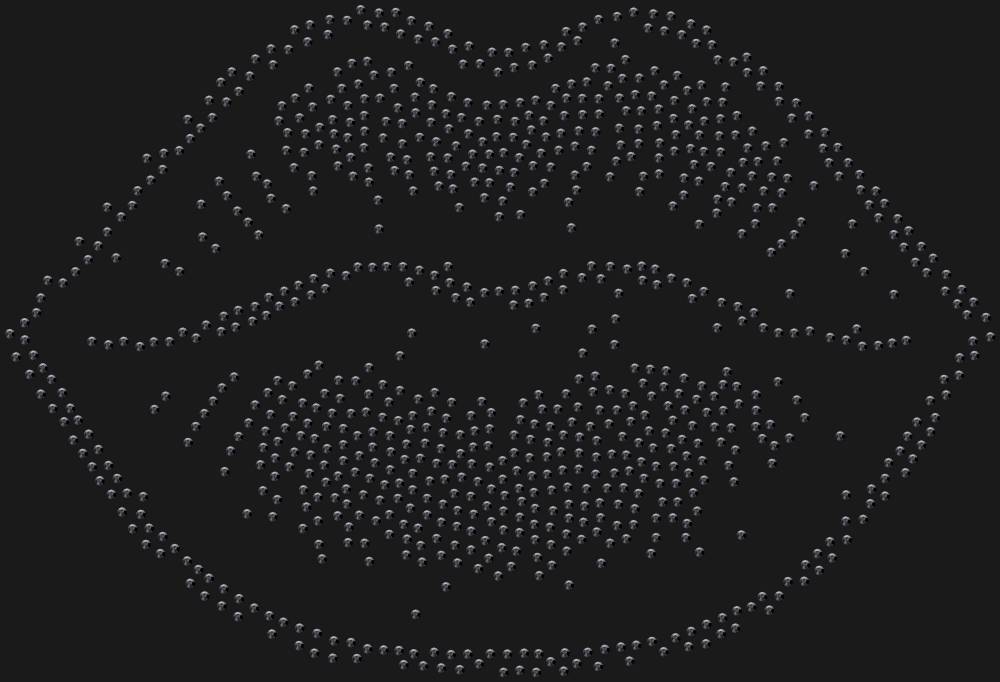 Трафарет Lips — RHT_LIPS2_SS10_JET_BLACK