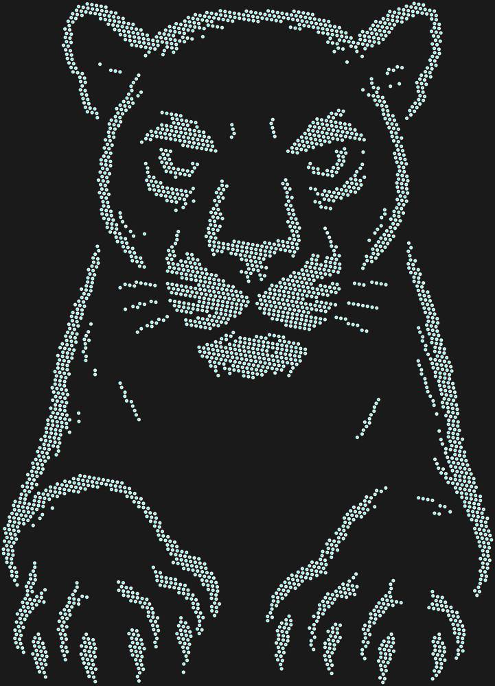 Трафарет Panther — RHT_PANTHER1_SS12_CRYSTAL_AB_DMC