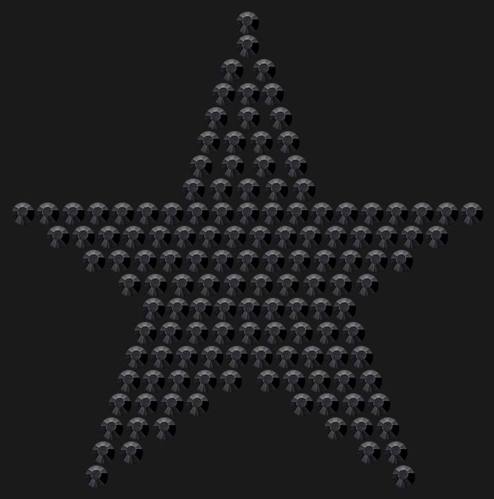 Трафарет Mini Star Classic — RHT_STAR3_SS10_JET_BLACK