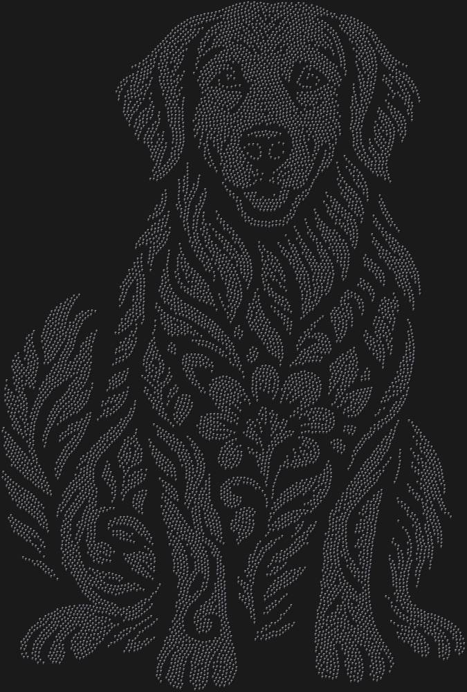 Трафарет Золотистый ретривер — RHT_GOLDENRETRIEVER1_SS5_JET_BLACK