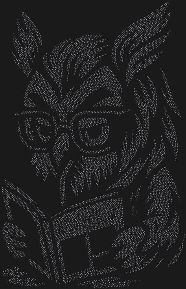 Трафарет Owl with glasses — RHT_OWLBOOK1_SS3_JET_BLACK